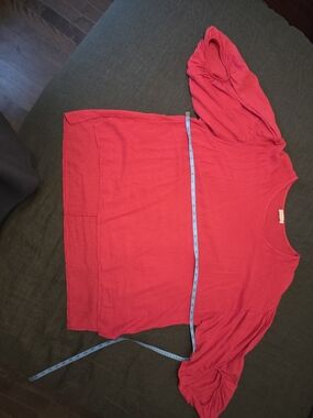 Red Linen Blouse